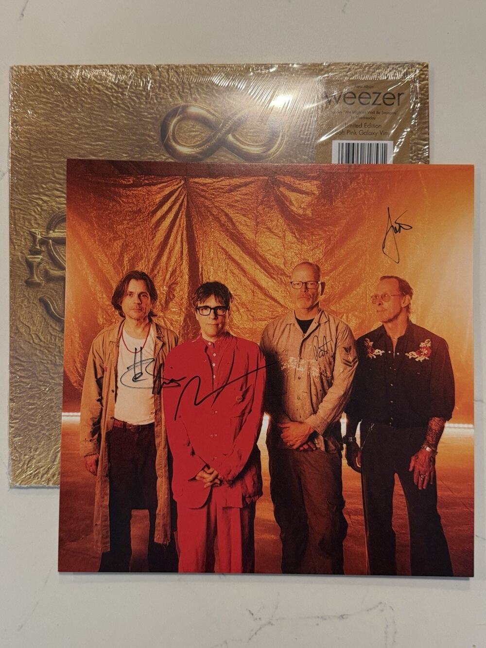 Weezer Signed Artifact WZR.003 Rose Gold Vinyl Autographed #2